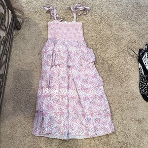 Loveshackfancy floral smocked maxi dress